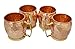 AVS Store Handmade Pure Copper Hammered Moscow Mule Mug (Pack of 4)