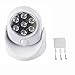 Motion Sensor Light,Security Sensors Light 360°Infrared Motion Activated Sensor 7 LEDs Weatherproof Night Light Auto-sensing Cordless Lamp Light for Indoor and Outdoor Angel Light(White)