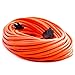 Otimo 100 Ft 16/3 SJTW Orange, Outdoor Extension Cord - 3 Prong Ground Plug, 10A 1250W, Water & Weather Resistant, Flame Retardant