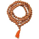 IS4A Nepali Rudraksha Mala with Certificate for Wearing and Japa Mala (5 Mukhi Mala, 108 Beads Mala).