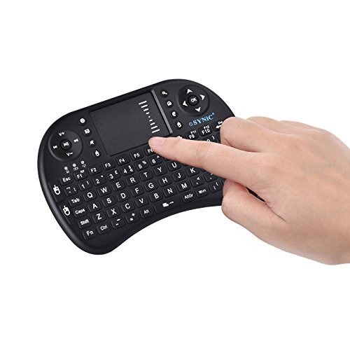 ESYNIC Backlit Keyboard Wireless 2.4GHz Keyboard Portable with Touchpad