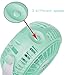 TOMOTO Mini Battery Operated Clip Fan,Sall Portable Fan Powered by Rechargeable Battery or USB Desk Personal Fan for Baby Stroller Car Gym Workout Camping,Green (green)