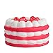 Jumbo Squishy Strawberry Cake Slow Rising Squeeze Toys, callm Slow Rising Soft Cream Scented Charms Squishies Stress Relief Toys Gift for Kids and Adults (Red)
