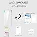 PLESON Galaxy S6 Edge Screen Protector [Full Coverage], Upgrade [2-Pack] Samsung Galaxy S6 Edge Screen Protector Edge to Edge,Ultra Clear,Anti-Bubbles Crystal Invisible PET Shield