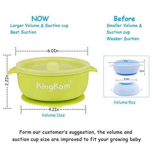 2 Pack Baby Bowls, Best Suction Bowls for Baby Toddler selfFeeding