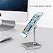 UGREEN Magnetic Desk Phone Mount Tabletop Stand Cell Phone Holder Compatible for iPhone X 8 Plus 7 6S 6 5, Google Pixel, Samsung Galaxy S9 Plus S8 S7 Edge S6 Smartphone (Silver)