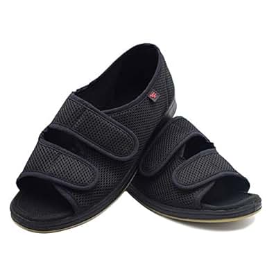 Amazon.com | DS-Slippers Womens Extra Wide Swollen Foot Shoes, Comfortable Indoor/Outdoor 
