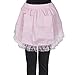 Aspire Waist Apron for Lady Medium Size Lace Cotton Kitchen Half Apron with Two Pockets Maid Costume