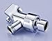 Purelux Adjustable Hand Shower Arm Mount with Brass Swivel Ball Connector, Chrome Showerhead Holder