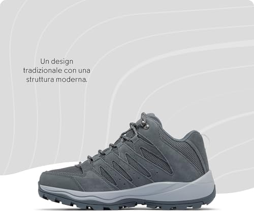 Redmond IV Mid Waterproof Shoes, Costruite per resistere agli elementi, Mesh traspirante, Puntale robusto, Intersuola leggera, Aderenza superiore - da donna