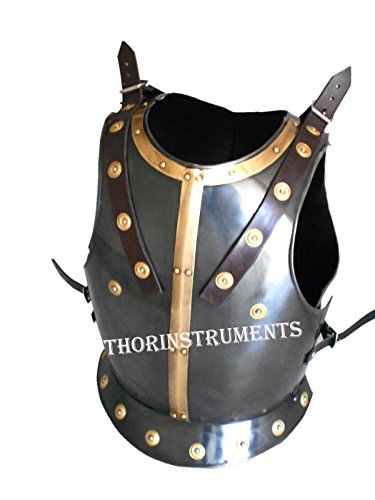 BREAST PLATE MEDIEVAL ARMOUR REPLICA COSTUME LARP BLACK ANTIQUE FINISH