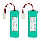 Energup 7.2V 3000mAh Flat NiMH High Power Battery Packs with Tamiya Connectors for KET Connectors for RC Cars, RC Truck, RC Airplane, RC Helicopter, RC Boat(2 Pack)
