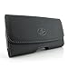 For Samsung Galaxy S6 SM-G925F Horizontal Large Oversize Leather Case with Magnetic Closure, Belt Clip and Belt Loops (Plus Size will Fit w/ Otterbox Commuter or Defender Protective Case on)