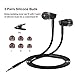 Wired Headphones, BYZ Earbuds with Mic, Stereo Wired Earphones, Tangle Free Cable, Ergonomic Design, 3.5mm Jack, Blackthumb 1