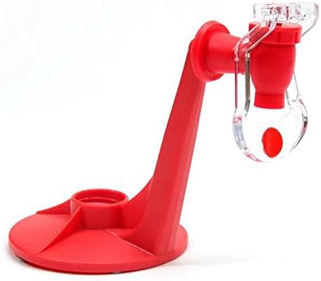 Huertuer Fridge Saver Soda Dispenser Coke Bottle Invert Dispenser Cola Bottle Invert Waterer(Red)