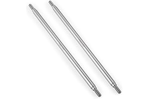 QUPA AM STORE RC Stainless Steel Steering Links 155mm 1 Pair for 1/10 Scale Upgrades SCX10 TRX4 RC Crawler Car Accessories