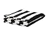 Ikea Striped Knit Throw, Black/white