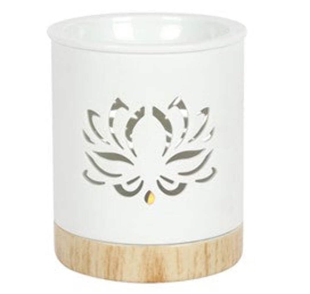 something different OB_34930 Oil Burner | White Lotus Cut Out | 1pc. 309g