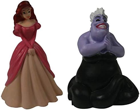 3Dstereo Disney's Little Mermaid Set of Two Figurines - Ariel and Ursua - Playset Play Cake Topper Set