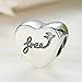 Heart of Freedom Sometimes You've gotta Fall Before You Fly 925 Sterling Silver Bead Fits European Charm Bracelet