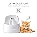 marsboy Dog Water Dispenser, Pet Fountain with 2.5L (0.66GAL) Capacity, 5Pcs Carbon Filter,Ultra Quiet, Anti Bacterial, Safe and Energysaving Water Bowl for Dogs Cats Birds