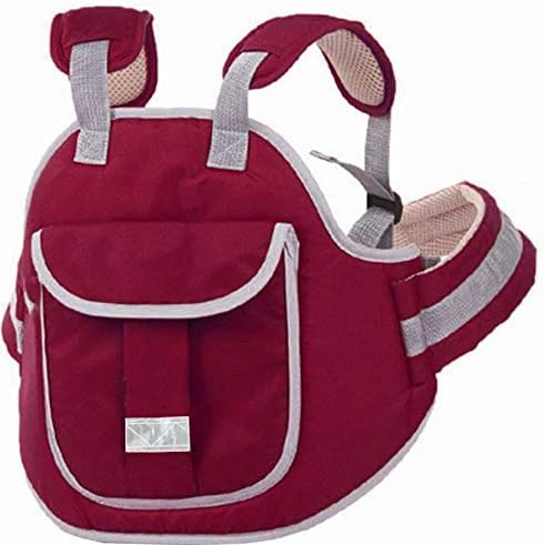 Baby Crrier Toyboy Baby 2-Wheeler Safety Belt Carrier Bag (Maroon)