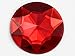 43mm Large Flat Back Round Acrylic Rhinestones Plastic Circle Gems for Costume Making Cosplay Jewels Pro Grade Embelishments - 4 Pieces (Red Ruby H103)