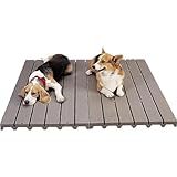 PetEdge Molded Plastic Dog Kennel Deck, 8-1/2-Pound