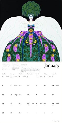 Erté 2017 Square Flame Tree St Glitter Best - 
