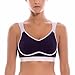 SYROKAN Women's Sports Bra Wireless Comfort High Impact Support Bounce Control Plus Size Workout Bra Black/Grey-2 40DD