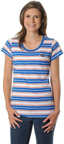 UG Apparel NCAA Florida Gators Women's Tailgate Tee, Large, Orange/Royal Blue