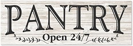 Amazon Com Teisyouhu Vintage Signs Plaque Pantry Open 24 7 White