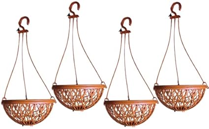 Naturally Green Premium Orchid Hanging Spherical Round Pot Pack of (2)