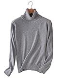 LongMing Women's Cashmere Blend Long Sleeve Warm Turtleneck Pullover Sweater