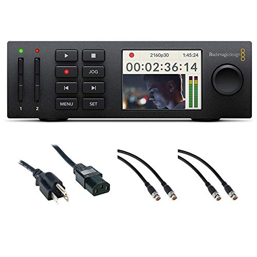 Blackmagic Design HyperDeck Studio Mini with PC Power Cord 6' & 3' SDI