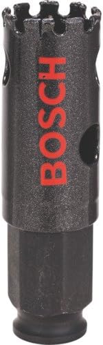 Bosch Professional 1x Diamond Hole Saw for Hard Ceramics (for Stone Tiles, diameter 22 mm, Accessories for Impact Drills)