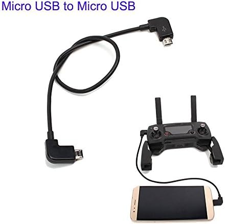 DJI Spark / Mavic Pro Air Remote Cable, Cochanvie Portable Data Transfer Short Cable Line for Remote Controller of DJI Spark / Mavic Pro Air RC Drone (For Micro USB Port)