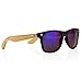 Oct17 Wood Bamboo Wooden Vintage Sunglasses Eyewear for Mens Womens (Black, Blue)