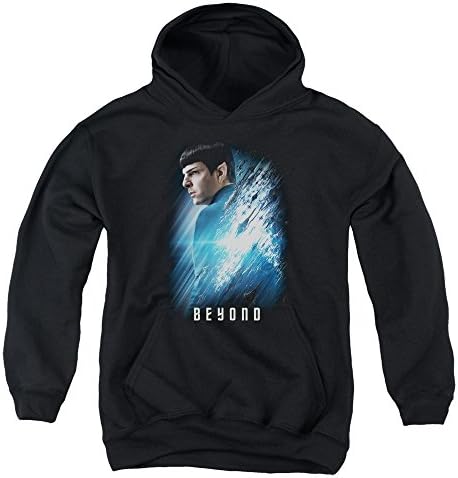 Star Trek Beyond Spock Poster Youth Pullover Hoodie Black Md
