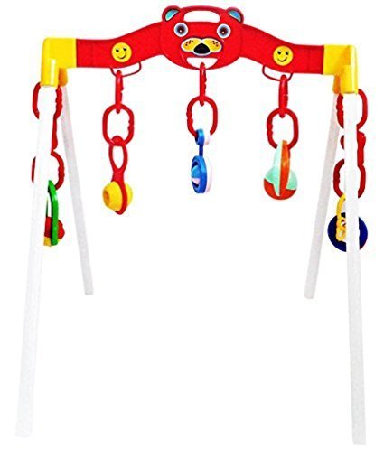 Krishna Kids Toys Beautiful and Attractive Baby Activity Gym with Musical Rattles (Multicolor) - Exclusive
