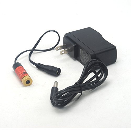Focusable 650nm 660nm Red Laser Diode Module 3-5 V 100mw Dot/Line/Cross Module 13x42mm w/US Adapter and Heatsink