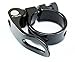 The Flying Wheels Aluminum Quick-Release Seat Post Clamp 31.8mm Black Bike Seat Clamps (1 Pack)