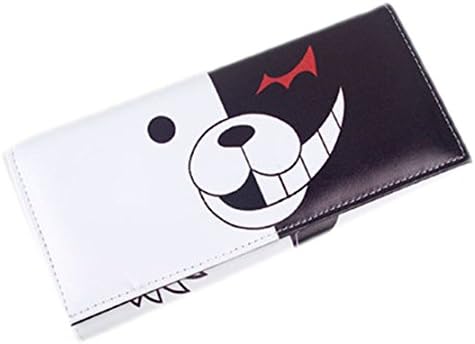 Life Star Anime Wallet Dangan Ronpa Black and White Bear Pu Long Purse