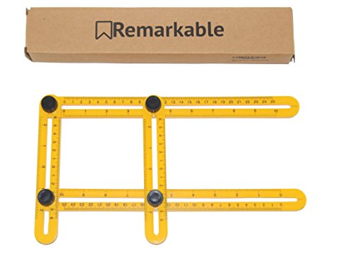 Multi Angle Measuring and Template Tool - New Improved Remarkable Angleizer Measures Every Angle - Easy To Use Tightening Mechanism With Updated Metal Screws and Threads