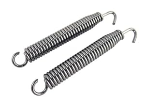 OUTLAW RACING PRODUCTS Outlaw Racing Stainless Steel Motorcycle Exhaust Pipe Muffler Springs Swivel Pair 83mm – Durable Stainless-Steel Construction – Full Support for Your Exhaust System