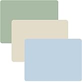 PandaEar 3 Pack Silicone Mats for Crafts, Resin Casting, Jewelry Making, Play Dough, & Art Supplies, Nonstick Heat-Resistant Large Sheets for Crafting, 15.7"x 11.8"