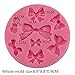 Efivs Arts 8 Mini Bows butterfly Silicone Mould Fondant Sugar edible Bow Craft Molds for Valentine's Day gifts,DIY Cake Decorating 3.5