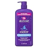 Aussie Mega Moist Shampoo, 33.8 Fluid Ounce (Pack of 4)