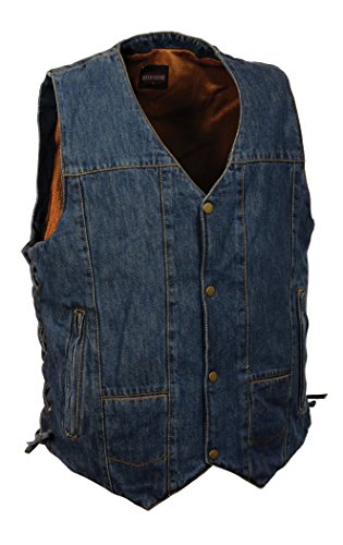 MILWAUKEE PERFORMANCE Men's 10 Pocket Denim Lace Vest