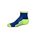 Gold Toe Boys Ultra Tec Athletic Quarter Socks, 6-Pairs, Color Block Royal, Youth Medium